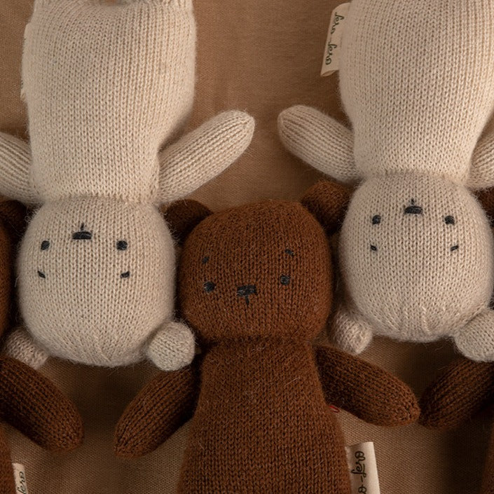 [ours polaire tricoté] - [Lero Lero] - [coton bio] - [poupée artisanal]
